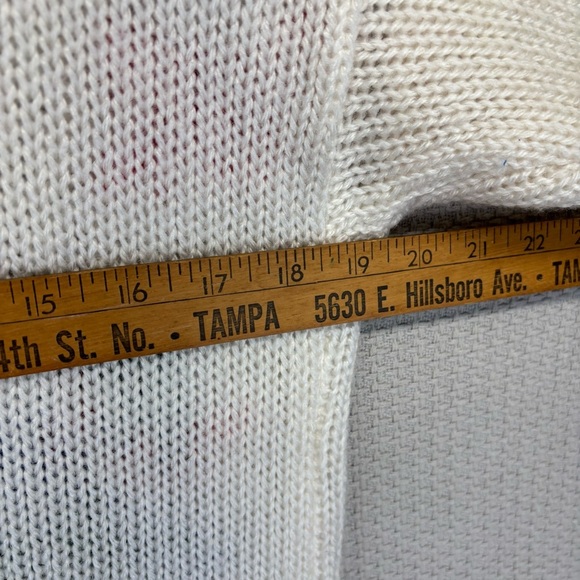 Adell Barre Small Novelty Christmas Winter Knit Sweater Granny Cottage Ice Skate - Picture 6 of 7